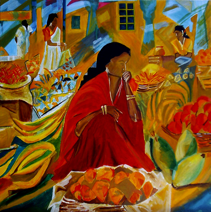 Gita Rash Oil Painting.