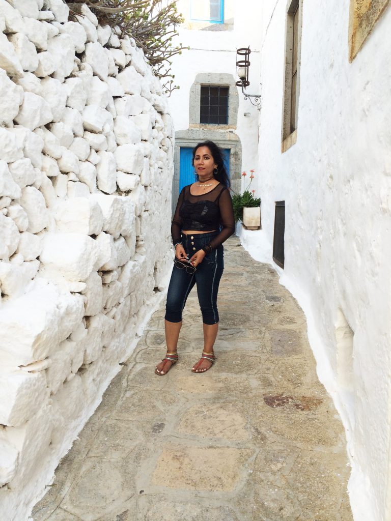 Gita Rash on the island of Patmos, Greece. 
