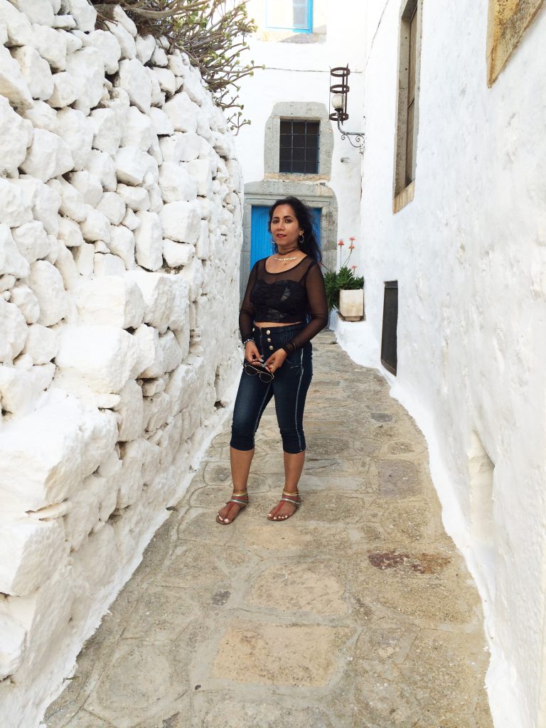 Gita Rash on the island of Patmos, Greece.
